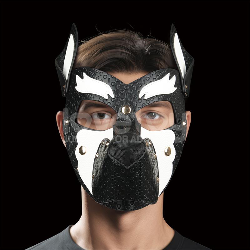 LOVETOY - REBELLION REIGN HOWL PUP MASK WHITE