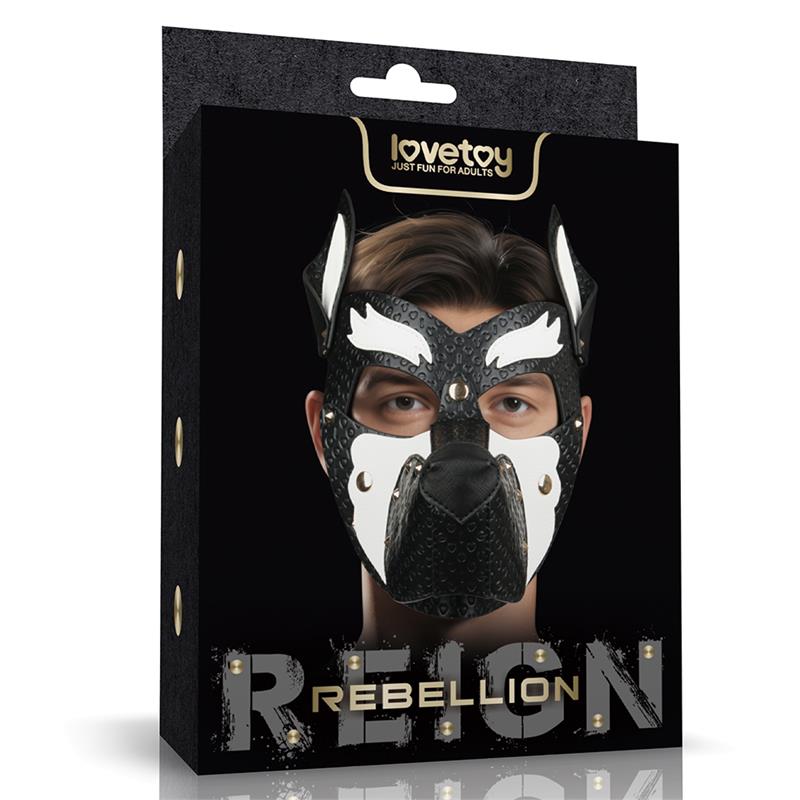 LOVETOY - REBELLION REIGN HOWL PUP MASK WHITE