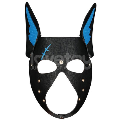LOVETOY - REBELLION REIGN SCARRED ALPHA PUP MASK BLUE