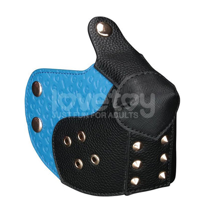 LOVETOY - REBELLION REIGN SCARRED ALPHA PUP MASK BLUE