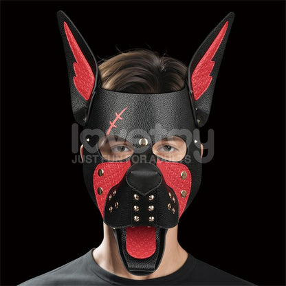 LOVETOY - REBELLION REIGN SCARRED ALPHA PUP MASK RED