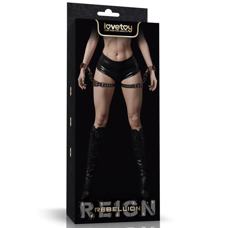 LOVETOY - REBELLION REIGN THIGH CUFFS SET