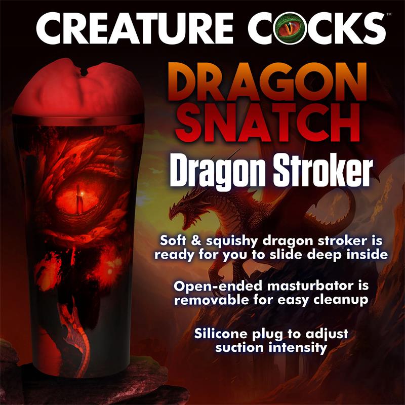 CREATURE COCKS - RED DRAGON MASTURBATOR 8.7