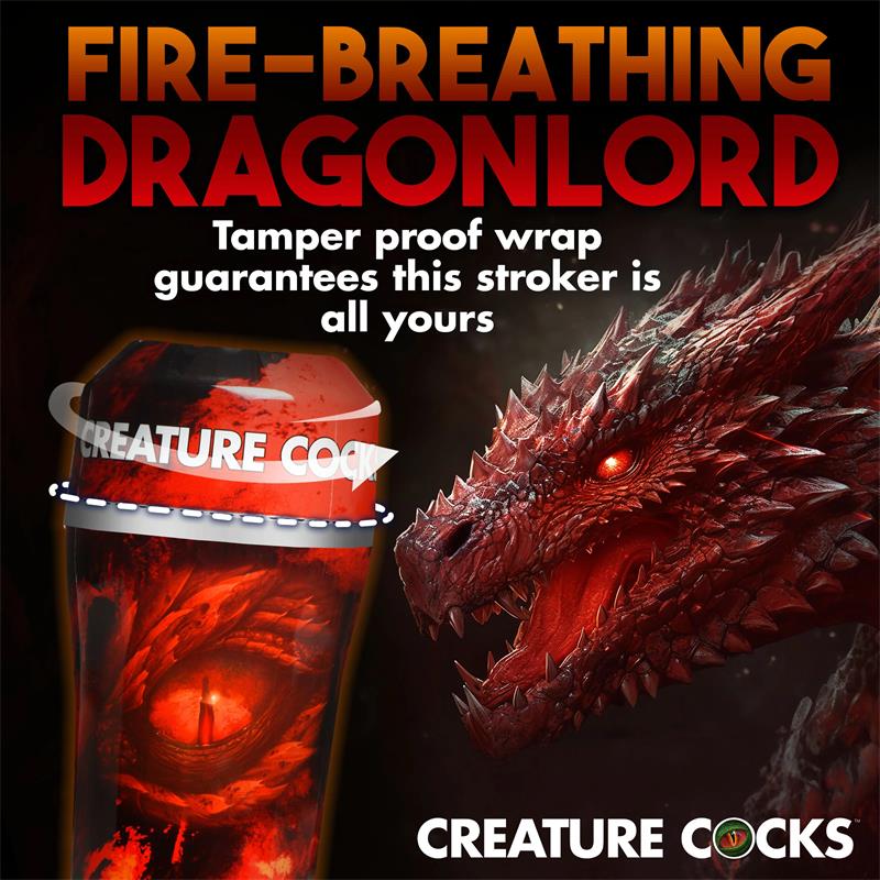 CREATURE COCKS - RED DRAGON MASTURBATOR 8.7