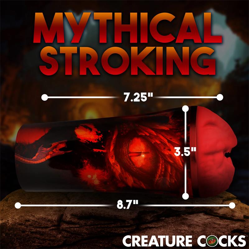CREATURE COCKS - RED DRAGON MASTURBATOR 8.7