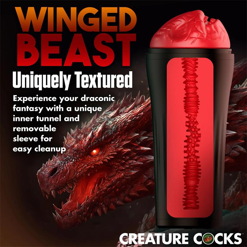 CREATURE COCKS - RED DRAGON MASTURBATOR 8.7