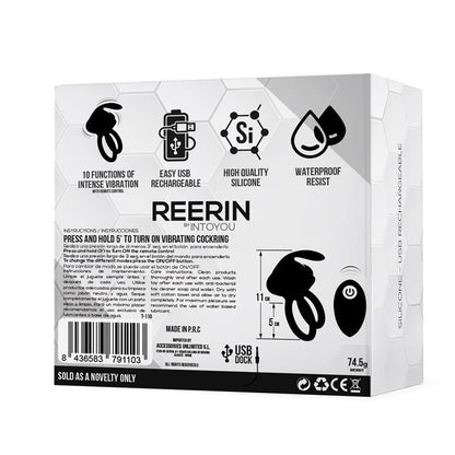 TARDENOCHE - REERIN DUAL VIBRATING RING USB REMOTE CONTROL USB SILICONE