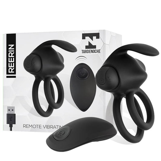 TARDENOCHE - REERIN DUAL VIBRATING RING USB REMOTE CONTROL USB SILICONE