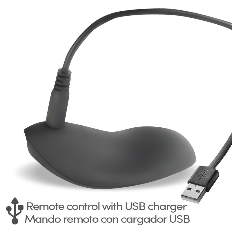 TARDENOCHE - REERIN DUAL VIBRATING RING USB REMOTE CONTROL USB SILICONE