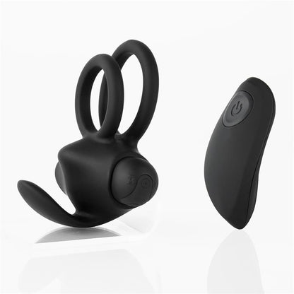 TARDENOCHE - REERIN DUAL VIBRATING RING USB REMOTE CONTROL USB SILICONE