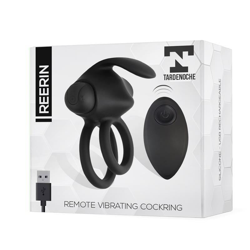 TARDENOCHE - REERIN DUAL VIBRATING RING USB REMOTE CONTROL USB SILICONE