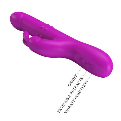 PRETTY LOVE - REESE VIBRATOR WITH PURPLE ROTATION