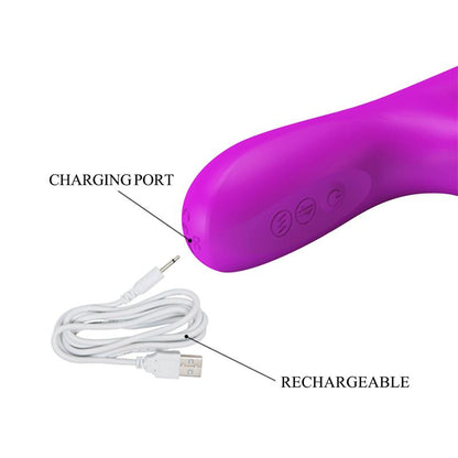 PRETTYLOVE - REESE VIBE WITH INTERNAL BEADS AND THRUSTING USB