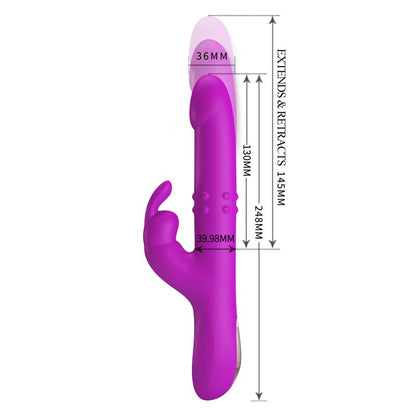 PRETTYLOVE - REESE VIBE WITH INTERNAL BEADS AND THRUSTING USB