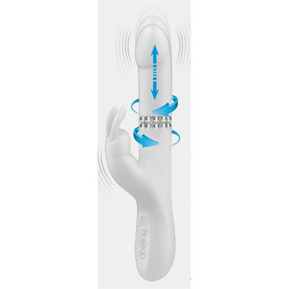 PRETTYLOVE - REESE VIBRATOR WITH ROTATING BEADS AND THRUSTING
