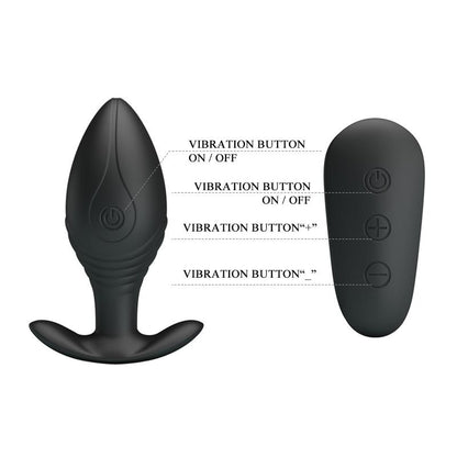 PRETTYLOVE - REGINA ROYAL BUTT PLUG WITH REMOTE USB