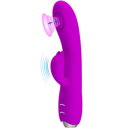 PRETTY LOVE - REGINA VIBRATOR WITH SUCTION AND TAPPING