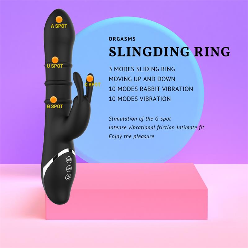 INTOYOU - REIPO VIBRATOR WITH UP AND DOWN SLIDING RINGS
