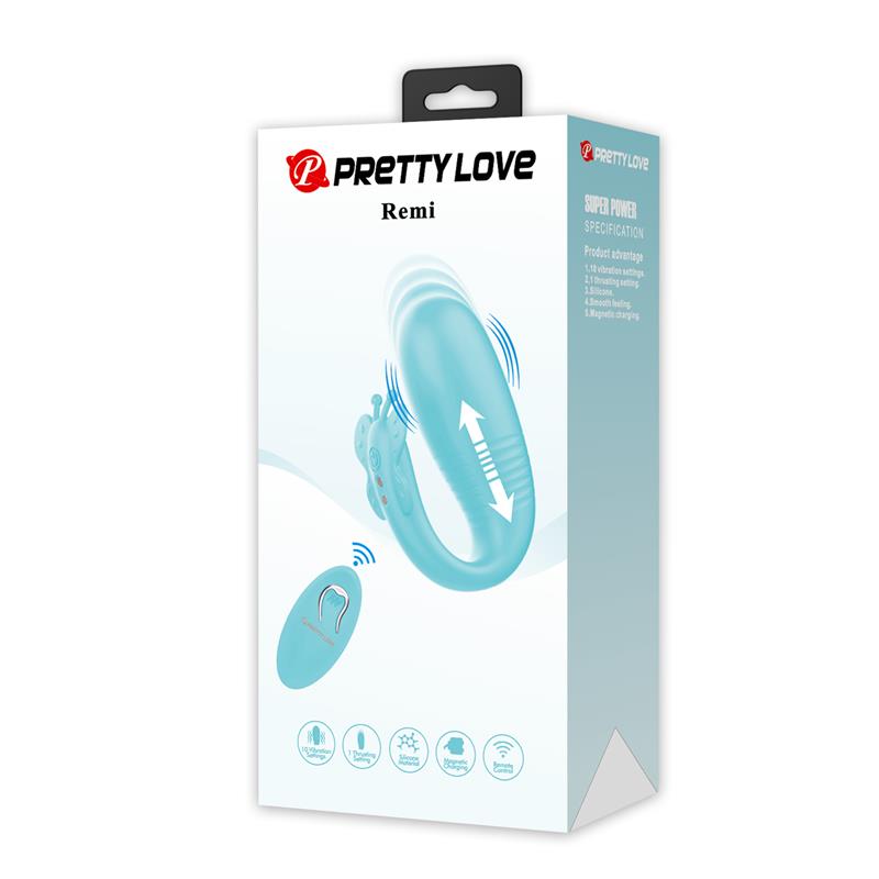 PRETTYLOVE - REMI STIMULATOR WITH VIBRATION AND THRUSTING