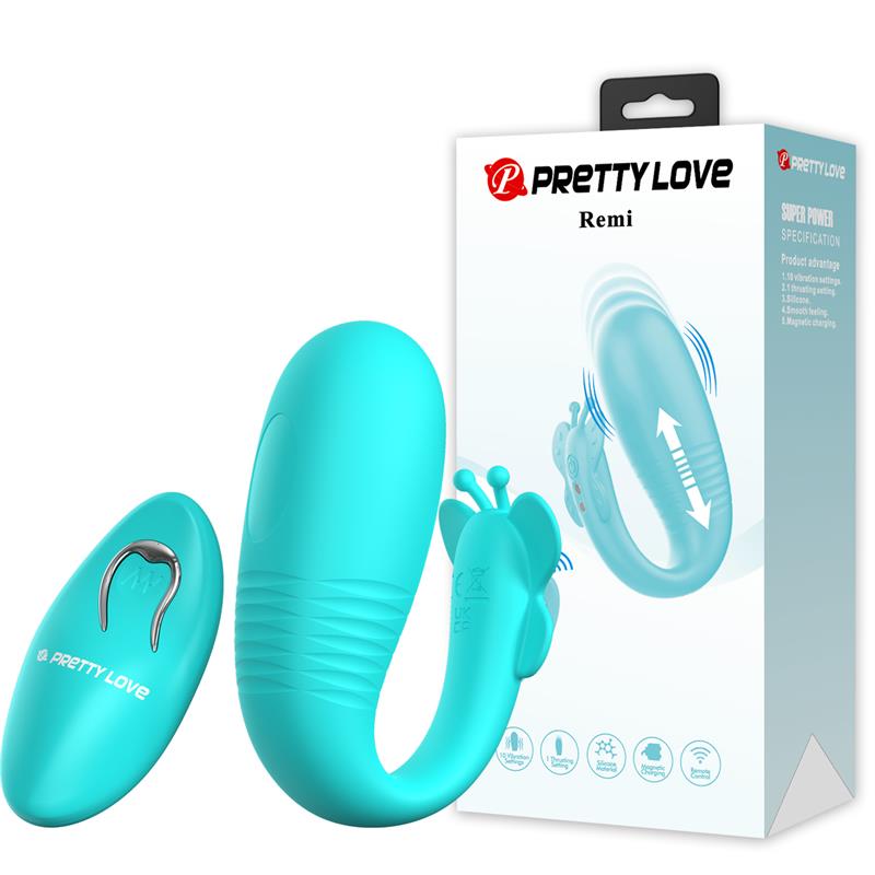 PRETTYLOVE - REMI STIMULATOR WITH VIBRATION AND THRUSTING