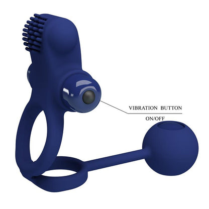 PRETTYLOVE - REMINGTON DOUBLE VIBRATING COCK RING