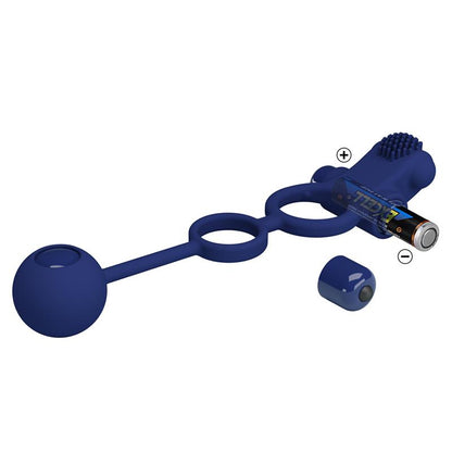 PRETTYLOVE - REMINGTON DOUBLE VIBRATING COCK RING