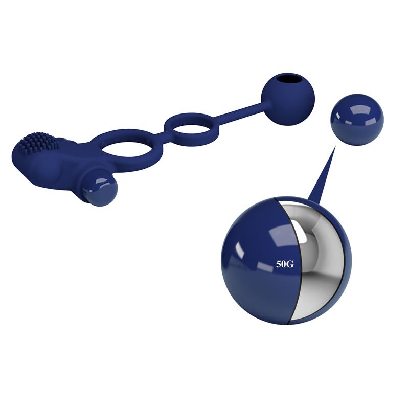 PRETTYLOVE - REMINGTON DOUBLE VIBRATING COCK RING