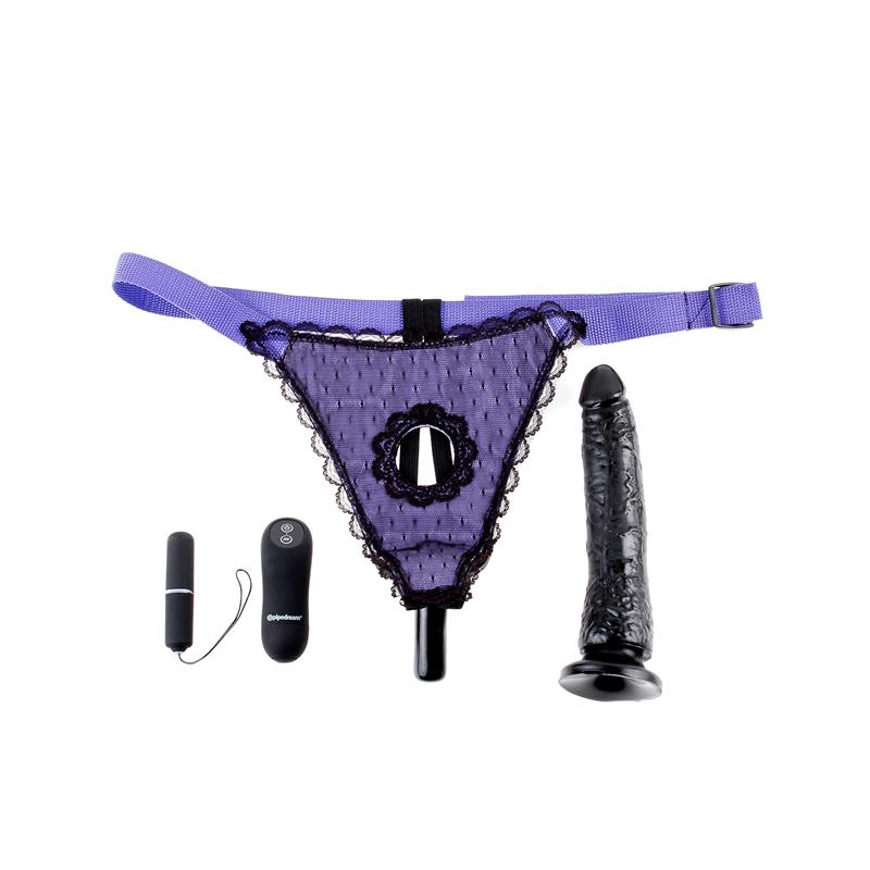 FETISH FANTASY SERIES - REMOTE CONTROL FANTASY STRAP-ON BLACK