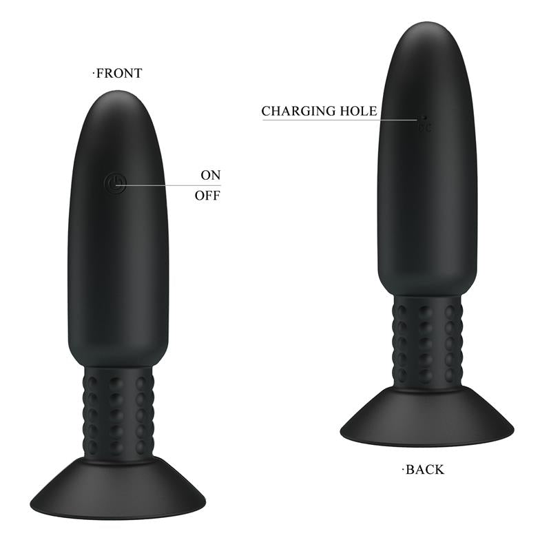 PRETTYLOVE - REMOTE-CONTROLLED ANAL PLUG WITH VIBRATION AND ROTATION - USB