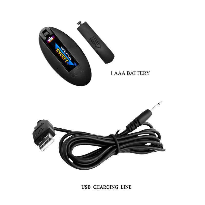 PRETTYLOVE - REMOTE-CONTROLLED ANAL PLUG WITH VIBRATION AND ROTATION - USB