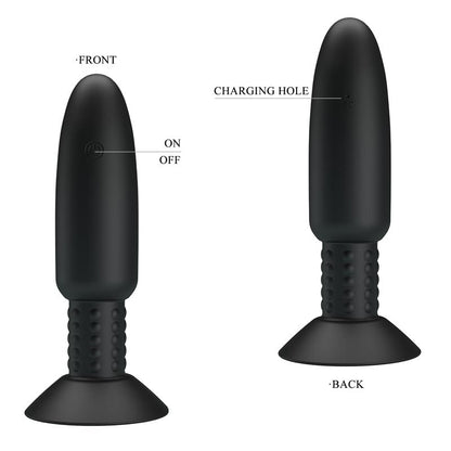 PRETTYLOVE - REMOTE-CONTROLLED ANAL PLUG WITH VIBRATION AND ROTATION - USB