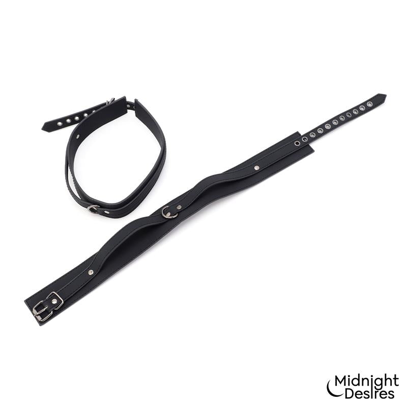 MIDNIGHT DESIRES - RESTRAIN SET WITH HAND AND THIGH CUFFS