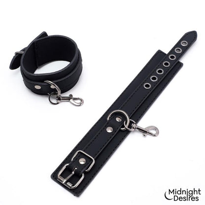 MIDNIGHT DESIRES - RESTRAIN SET WITH HAND AND THIGH CUFFS