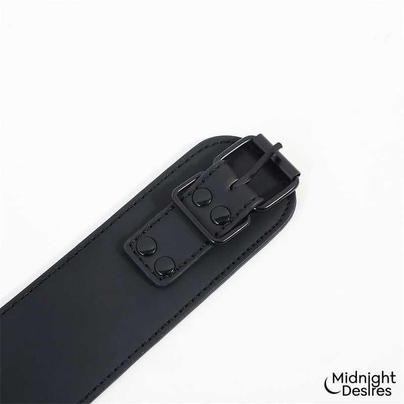 MIDNIGHT DESIRES - RESTRAINT SET WITH COLLAR WITH LEASH AND CUFFS