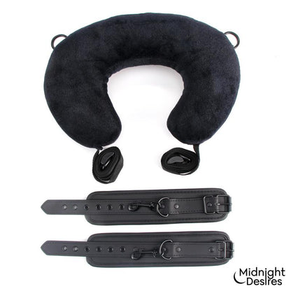 MIDNIGHT DESIRES - RESTRAINT SET WITH NECK PILLOW