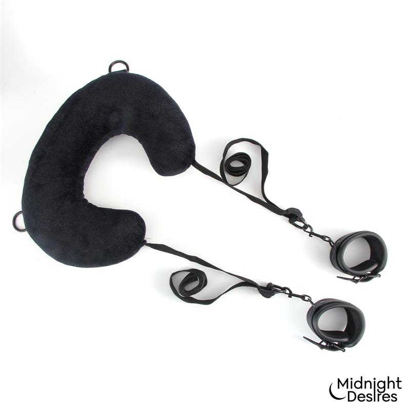 MIDNIGHT DESIRES - RESTRAINT SET WITH NECK PILLOW
