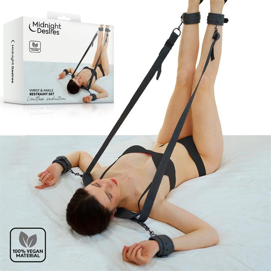 MIDNIGHT DESIRES - RESTRAINT SET WITH NECK SUPORT