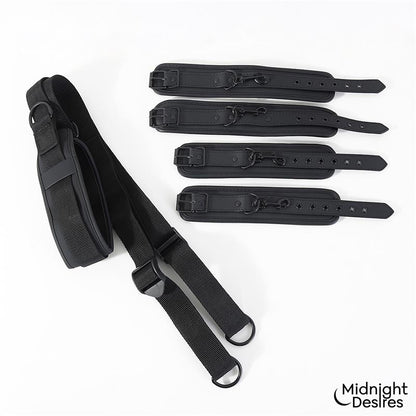 MIDNIGHT DESIRES - RESTRAINT SET WITH NECK SUPORT