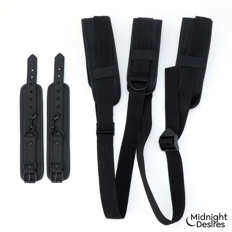 MIDNIGHT DESIRES - RESTRAINT SET WITH NECK SUPPORT