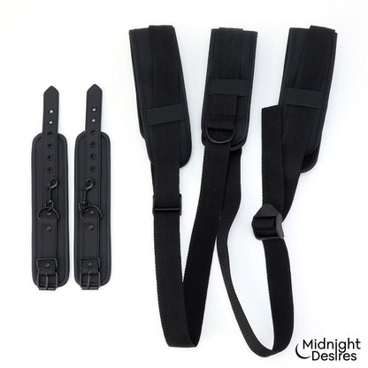 MIDNIGHT DESIRES - RESTRAINT SET WITH NECK SUPPORT