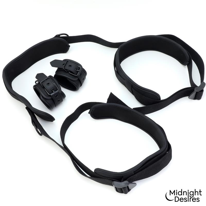 MIDNIGHT DESIRES - RESTRAINT SET WITH NECK SUPPORT