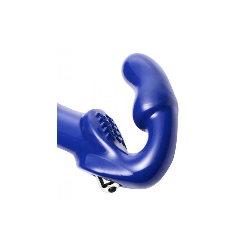 STRAP U - REVOLVER II VIBRATING STRAPLESS STRAP ON DILDO BLUE