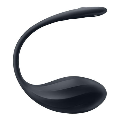 SATISFYER - RIBBED PETAL PANTY VIBRATOR APP BLACK