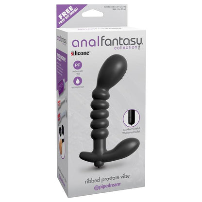 ANAL FANTASY COLLECT. - RIBBED PROSTATE VIBE BLACK