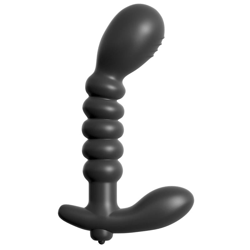 COLLECTION ANAL FANTASY - VIBROMASSEUR PROSTATIQUE NERVURÉ NOIR