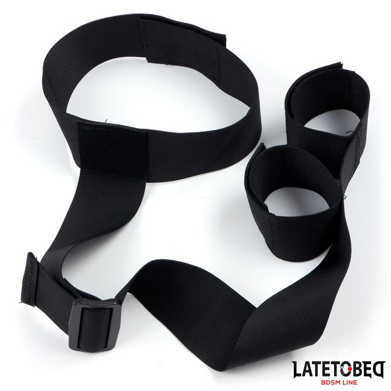 LATETOBED BDSM LINE - RIBBON NECK TO WRIST BONDAGE