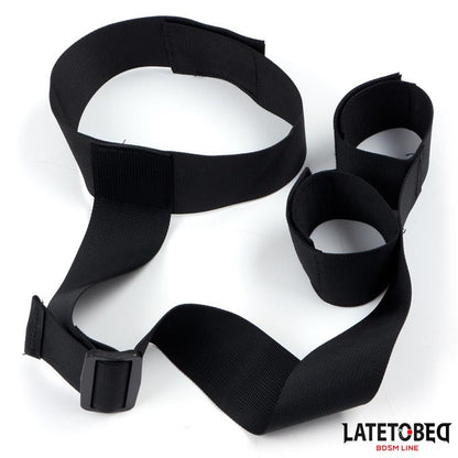 LATETOBED BDSM LINE - RIBBON NECK TO WRIST BONDAGE