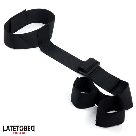 LATETOBED BDSM LINE - RIBBON NECK TO WRIST BONDAGE