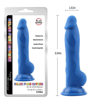 CHISA - RICK.G LIQUID SILICONE DILDO BLUE 22.7CM