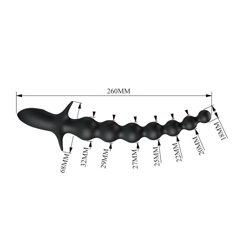 PRETTYLOVE - RIGDON ANAL BEADS WITH VIBRATION